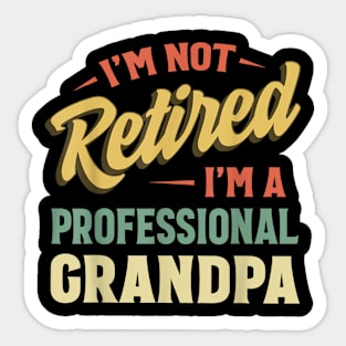 Grandpa Shirts For Men Funny Fathers Day Retired Grandpa Sticker